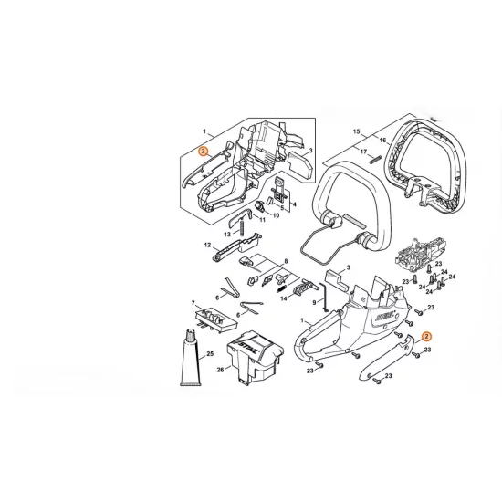 STIHL  Okładzina uchwytu 4521 790 0600